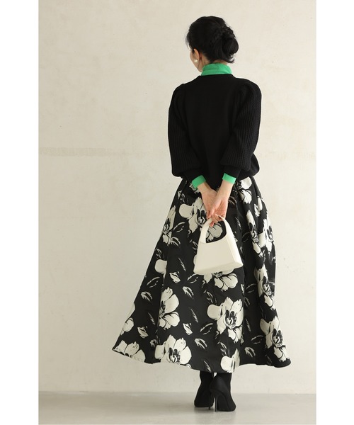 cawaii(カワイイ)の「内パフ錯視 華奢見せニットトップス(ニット/セーター・レディース・イエロー/ブルー/アイボリー/ブラック・FREE)」の10枚目の写真