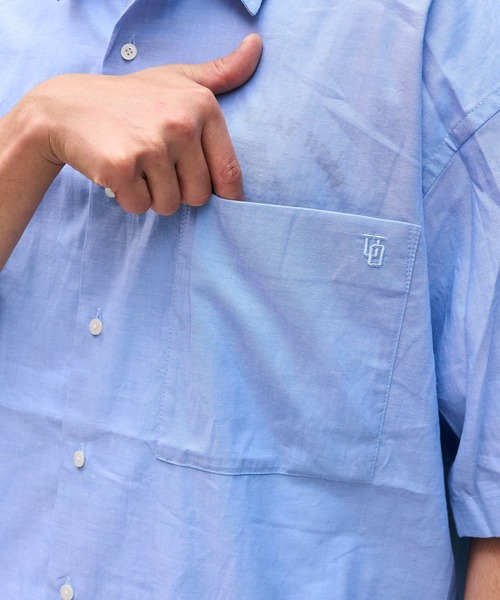 セール】【UNIVERSAL OVERALL】別注 ワンポイント刺繍 半袖