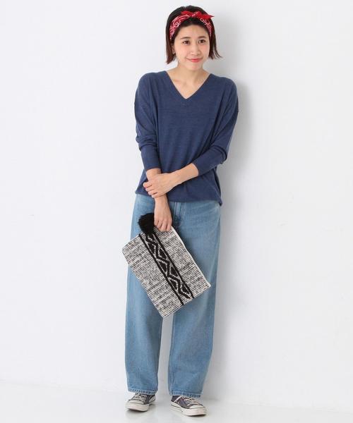 Another Edition（アナザーエディション）の「Another Edition×Lilas campbell 刺しゅうクラッチ/AE×Lilas/C EMB CLT◆（クラッチバッグ・レディース・ブラック/シルバー・ﾌﾘ-）」の7枚目の写真