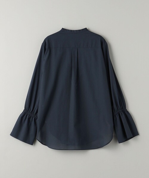 BEAUTY&YOUTH UNITED ARROWS◆コットンシフォンドビーフレアスリーブシャツ/FREE/コットン/NVY/1611-242-2387 BEAUTY&YOUTH UNITED ARROWS（ビューティーアンドユース
