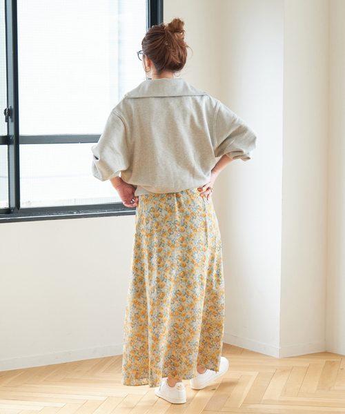 B.C STOCK（ベーセーストック）の「【Gleamy/グリーミー】フラワープリントワンピース1（ワンピース・レディース・イエロー・FREE）」の18枚目の写真