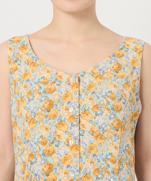 B.C STOCK（ベーセーストック）の「【Gleamy/グリーミー】フラワープリントワンピース1（ワンピース・レディース・イエロー・FREE）」の11枚目の写真