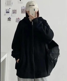 裏起毛 ジップアップパーカー