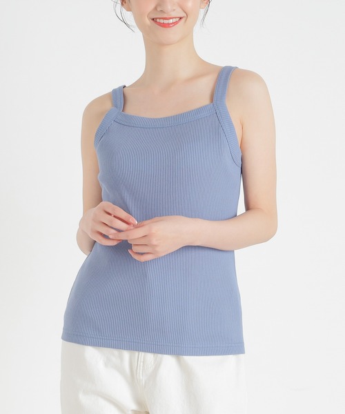 Honeys（ハニーズ）の「テレコキャミソール（キャミソール・レディース・レッド/ホワイト/ブルー/イエロー系その他/ブラック/ホワイト系その他/スミクロ/ブラウン・S/L/M）」の18枚目の写真