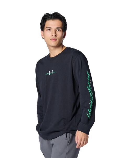 UNDER ARMOUR（アンダーアーマー）の「UAヘビーウェイトコットン ロングスリーブTシャツ（トレーニング/メンズ）（Tシャツ/カットソー・メンズ・ブラック・S/XL/M/XXL/L）」の16枚目の写真
