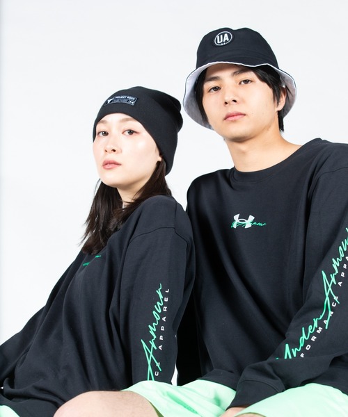 UNDER ARMOUR（アンダーアーマー）の「UAヘビーウェイトコットン ロングスリーブTシャツ（トレーニング/メンズ）（Tシャツ/カットソー・メンズ・ブラック・S/XL/M/XXL/L）」の7枚目の写真