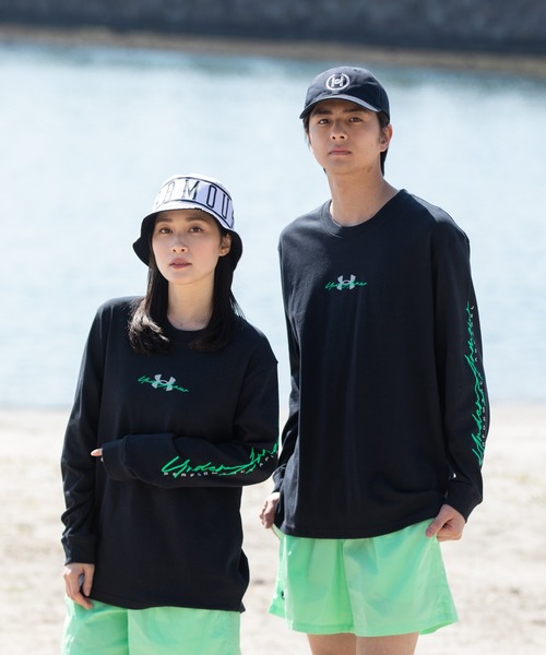 UNDER ARMOUR（アンダーアーマー）の「UAヘビーウェイトコットン ロングスリーブTシャツ（トレーニング/メンズ）（Tシャツ/カットソー・メンズ・ブラック・S/XL/M/XXL/L）」の18枚目の写真