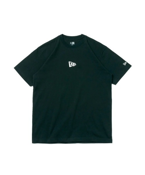 NEW ERA(ニューエラ)の「【NEW ERA】S/S Cotton Tee FLAG LOGO MINI(Tシャツ/カットソー・メンズ・ブラック×ホワイト・X-LARGE/LARGE/MEDIUM)」の3枚目の写真