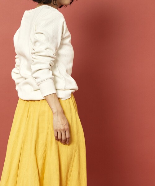 Freada（フリーダ）の「Freada/フリーダ フレアマーメイドスカート（スカート・レディース・イエロー/ホワイト・ONE SIZE）」の7枚目の写真