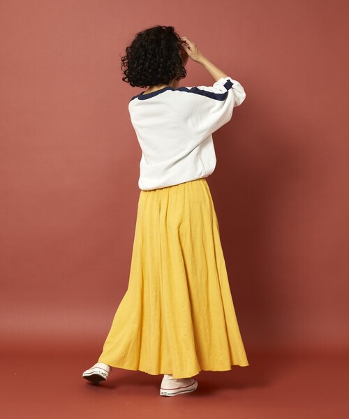 Freada（フリーダ）の「Freada/フリーダ フレアマーメイドスカート（スカート・レディース・イエロー/ホワイト・ONE SIZE）」の20枚目の写真
