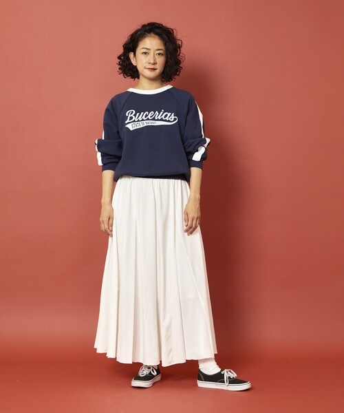 Freada（フリーダ）の「Freada/フリーダ フレアマーメイドスカート（スカート・レディース・イエロー/ホワイト・ONE SIZE）」の21枚目の写真