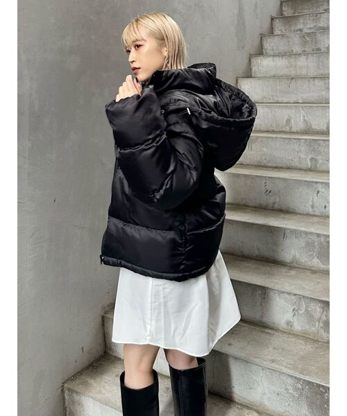 MURUA（ムルーア）の「フード中綿ブルゾン（ブルゾン・レディース・ブラック/アイボリー・FREE）」の13枚目の写真