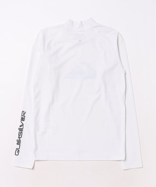 Quiksilver(クイックシルバー)の「ALL TIME LR YOUTH/クイックシルバーキッズワンポイントロゴ長袖ラッシュガード(水着)(ラッシュガード・キッズ・ホワイト/ブラック系その他/ブラック/カーキ・110/120/130/140/150/160/100)」の10枚目の写真