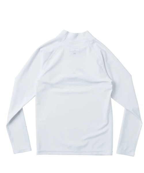 Quiksilver(クイックシルバー)の「ALL TIME LR YOUTH/クイックシルバーキッズワンポイントロゴ長袖ラッシュガード(水着)(ラッシュガード・キッズ・ホワイト/ブラック系その他/ブラック/カーキ・110/120/130/140/150/160/100)」の5枚目の写真