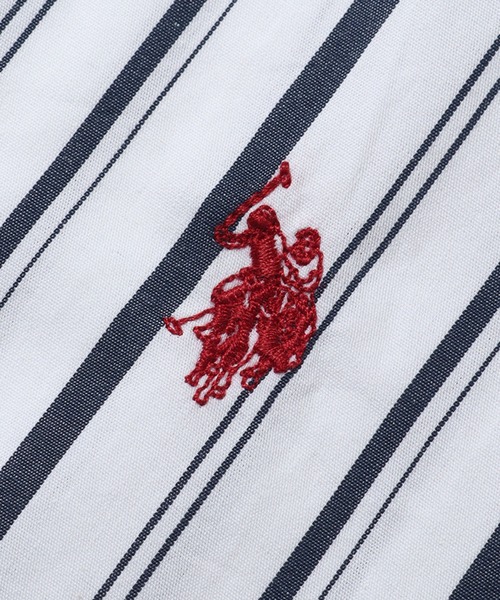 U.S. POLO ASSN.（ユーエスポロアッスン）の「【U.S. POLO ASSN./ユーエスポロアッスン】ワンポイント刺繍 オーバーサイズ 半袖レギュラーカラーシャツ（シャツ/ブラウス・メンズ・ホワイト系その他/ホワイト/ネイビー/ブルー系その他/インディゴブルー/ライラック・M/L/LL）」の22枚目の写真