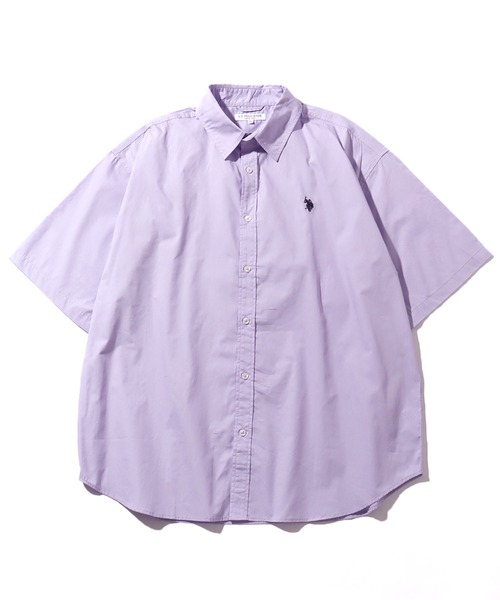 U.S. POLO ASSN.（ユーエスポロアッスン）の「【U.S. POLO ASSN./ユーエスポロアッスン】ワンポイント刺繍 オーバーサイズ 半袖レギュラーカラーシャツ（シャツ/ブラウス・メンズ・ホワイト系その他/ホワイト/ネイビー/ブルー系その他/インディゴブルー/ライラック・M/L/LL）」の17枚目の写真