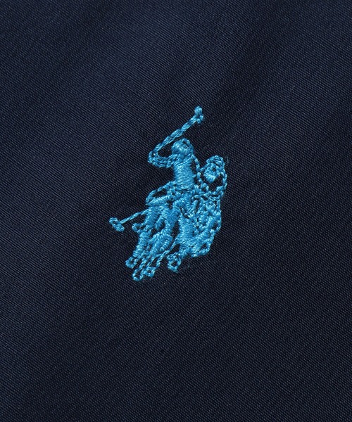 U.S. POLO ASSN.（ユーエスポロアッスン）の「【U.S. POLO ASSN./ユーエスポロアッスン】ワンポイント刺繍 オーバーサイズ 半袖レギュラーカラーシャツ（シャツ/ブラウス・メンズ・ホワイト系その他/ホワイト/ネイビー/ブルー系その他/インディゴブルー/ライラック・M/L/LL）」の16枚目の写真