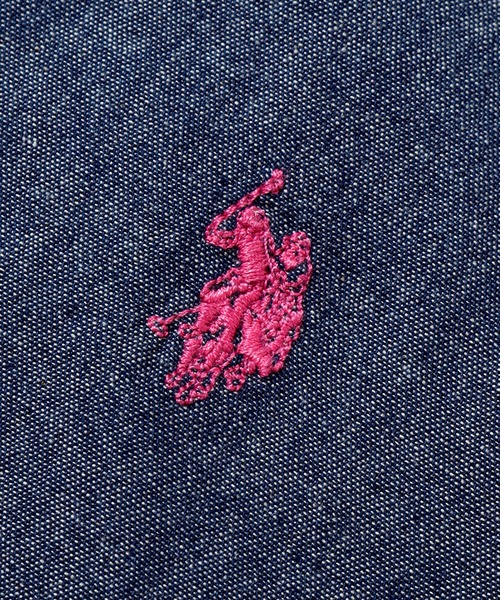 U.S. POLO ASSN.（ユーエスポロアッスン）の「【U.S. POLO ASSN./ユーエスポロアッスン】ワンポイント刺繍 オーバーサイズ 半袖レギュラーカラーシャツ（シャツ/ブラウス・メンズ・ホワイト系その他/ホワイト/ネイビー/ブルー系その他/インディゴブルー/ライラック・M/L/LL）」の20枚目の写真