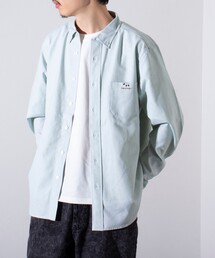 GLOSTER | 【GLOSTER/グロスター】フレンチブルドッグ刺繍 ボタンダウンシャツ ワンポイント刺繍(シャツ/ブラウス)