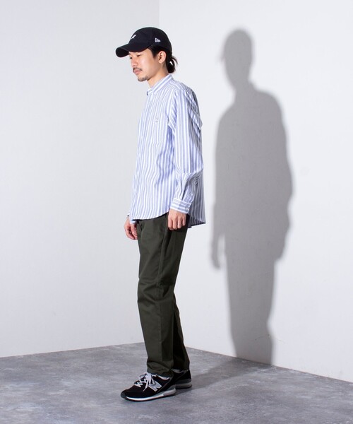 GLOSTER（グロスター）の「【GLOSTER/グロスター】フレンチブルドッグ刺繍 ボタンダウンシャツ ワンポイント刺繍（シャツ/ブラウス・メンズ・ホワイト/サックスブルー/インディゴブルー/ブルー系その他7/ミント/ベージュ系その他3・M/L/S）」の11枚目の写真