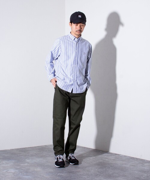 GLOSTER（グロスター）の「【GLOSTER/グロスター】フレンチブルドッグ刺繍 ボタンダウンシャツ ワンポイント刺繍（シャツ/ブラウス・メンズ・ホワイト/サックスブルー/インディゴブルー/ブルー系その他7/ミント/ベージュ系その他3・M/L/S）」の12枚目の写真