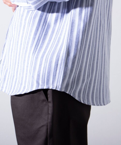 GLOSTER（グロスター）の「【GLOSTER/グロスター】フレンチブルドッグ刺繍 ボタンダウンシャツ ワンポイント刺繍（シャツ/ブラウス・メンズ・ホワイト/サックスブルー/インディゴブルー/ブルー系その他7/ミント/ベージュ系その他3・M/L/S）」の19枚目の写真