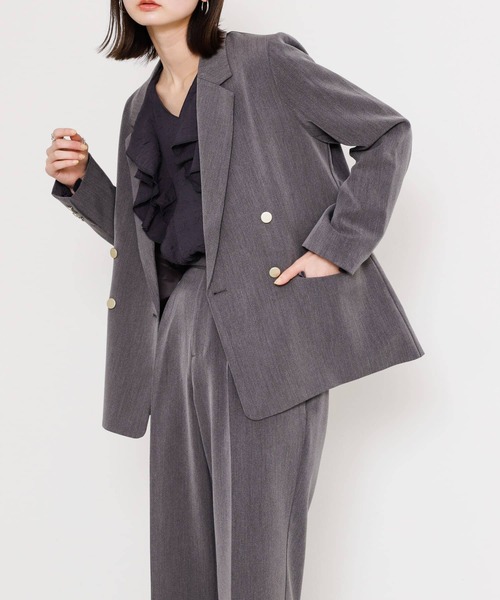 SENSE OF PLACE by URBAN RESEARCH（センスオブプレイスバイアーバンリサーチ）の「メタルボタンテーラードジャケット（その他アウター・レディース・ブラック/グレー/ベージュ・ONE）」の7枚目の写真