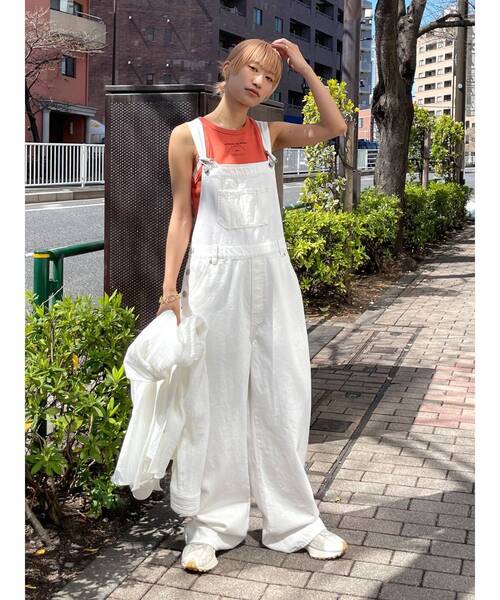 Ungrid（アングリッド）の「ロゴアメスリショートタンクトップ（タンクトップ・レディース・オレンジ/オフホワイト/ネイビー・FREE）」の13枚目の写真