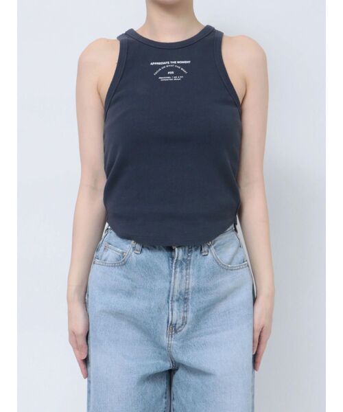 Ungrid（アングリッド）の「ロゴアメスリショートタンクトップ（タンクトップ・レディース・オレンジ/オフホワイト/ネイビー・FREE）」の17枚目の写真