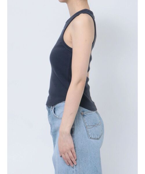 Ungrid（アングリッド）の「ロゴアメスリショートタンクトップ（タンクトップ・レディース・オレンジ/オフホワイト/ネイビー・FREE）」の18枚目の写真