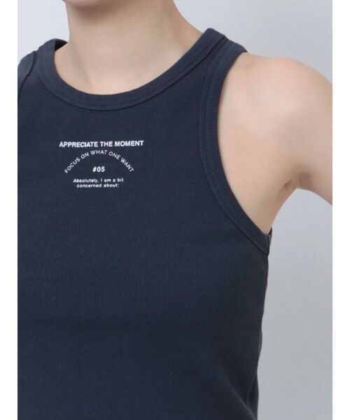 Ungrid（アングリッド）の「ロゴアメスリショートタンクトップ（タンクトップ・レディース・オレンジ/オフホワイト/ネイビー・FREE）」の21枚目の写真