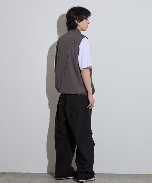 SLICK（スリック）の「【SLICK/スリック】Vintage Taffeta Utility Vest / ヴィンテージタフタユーティリティベスト（ベスト・メンズ・スミクロ/ブラック/カーキ・1/2/3）」の22枚目の写真