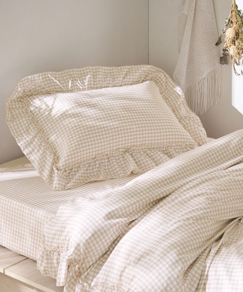 セール】フリル パイピング カバーリング 寝具 / 枕カバー（寝具