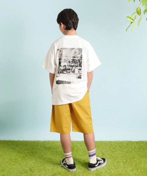 GLAZOS（グラソス）の「【プチプラ】【セットアップ対応】タイプライター・イージーハーフパンツ（その他パンツ・キッズ・ベージュ/イエロー/ネイビー/ブルー/カーキ/マルチ・140cm/150cm/160cm/170cm/130cm）」の10枚目の写真