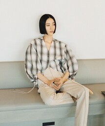 YOHEI OHNO | 【YOHEI OHNO/ヨウヘイオオノ】《STUDIOUS別注》ボリュームスリーブブラウス(シャツ/ブラウス)