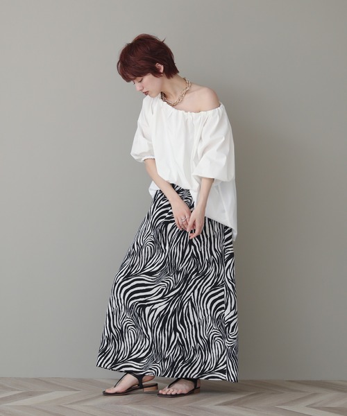 The rejoice（ザ リジョイス）の「ゼブラ柄スカート（スカート）」 - WEAR