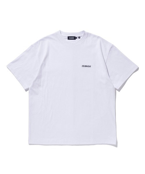 XLARGE(エクストララージ)の「【販売終了】EMBROIDERED OLD ENGLISH S/S TEE(Tシャツ/カットソー・メンズ・ブラック/グリーン/ホワイト・S/M/L/XL)」の2枚目の写真