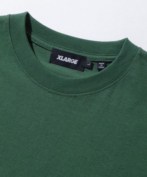 XLARGE(エクストララージ)の「【販売終了】EMBROIDERED OLD ENGLISH S/S TEE(Tシャツ/カットソー・メンズ・ブラック/グリーン/ホワイト・S/M/L/XL)」の4枚目の写真