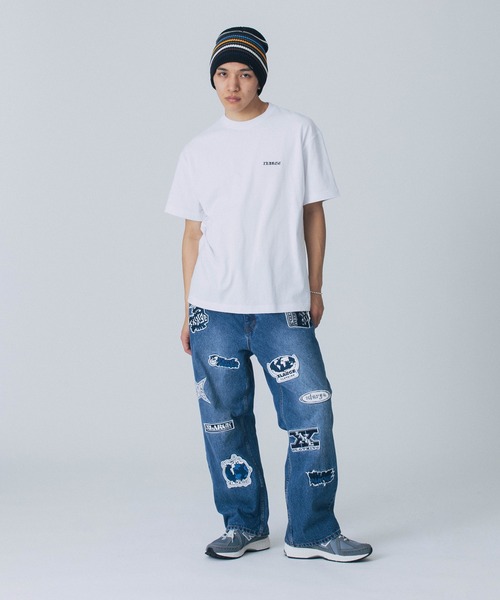 XLARGE(エクストララージ)の「【販売終了】EMBROIDERED OLD ENGLISH S/S TEE(Tシャツ/カットソー・メンズ・ブラック/グリーン/ホワイト・S/M/L/XL)」の13枚目の写真