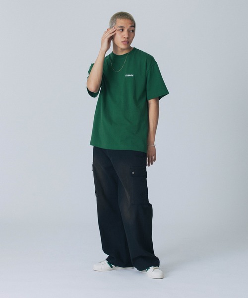 XLARGE(エクストララージ)の「【販売終了】EMBROIDERED OLD ENGLISH S/S TEE(Tシャツ/カットソー・メンズ・ブラック/グリーン/ホワイト・S/M/L/XL)」の15枚目の写真