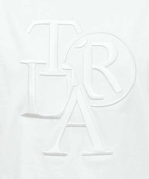 LARUTA（ラルータ）の「【LARUTA】厚盛ロゴ刺繍T（Tシャツ/カットソー・レディース・ベージュ/ピンク/チャコールグレー/オフホワイト/ホワイト系その他/ネイビー・FREE）」の11枚目の写真