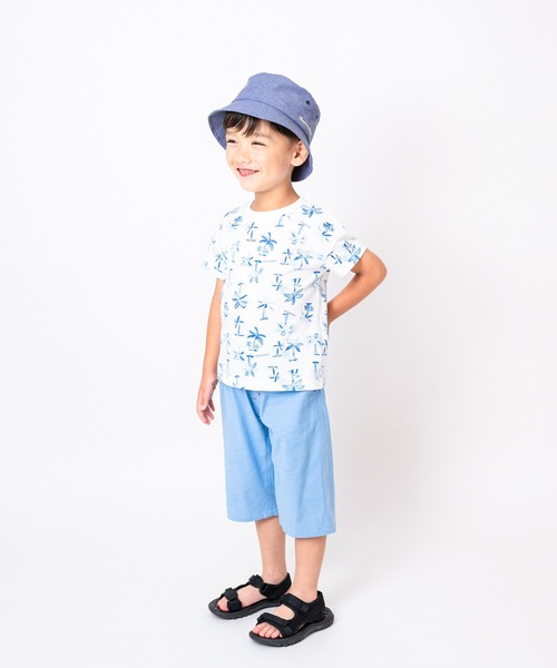 Moujonjon（ムージョンジョン）の「ヤシの木柄半袖Tシャツ（Tシャツ/カットソー・キッズ・ホワイト・80/90/100/110/120/130/140）」の10枚目の写真