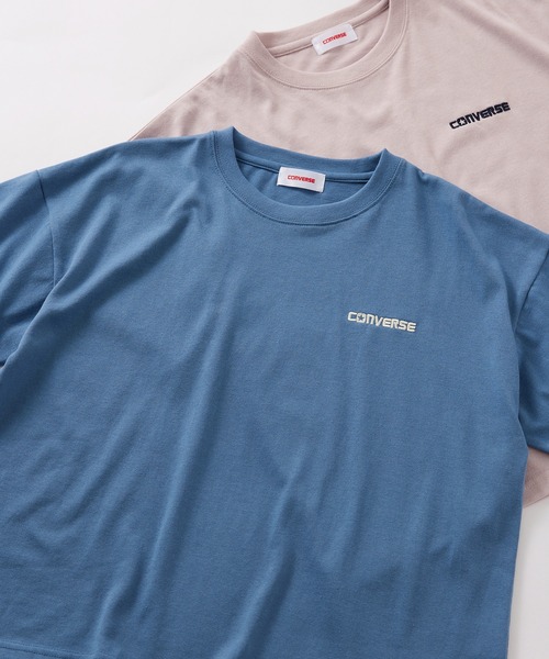 CONVERSE(コンバース)の「【CONVERSE】ワンポイント ロゴ刺繍Tシャツ /4282-9833(Tシャツ/カットソー・レディース・ピンク/ブルー/ホワイト/ブラック・M/L)」の20枚目の写真