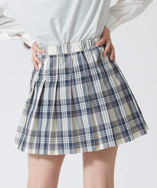 WEGO（ウィゴー）の「WEGO/スクールプリーツスカート（スカート・レディース・ブラック系その他2/ホワイト系その他2/ブラック/ブルー系その他2/ブルー系その他3/グレー系その他2/レッド系その他3/ブラック系その他3/その他1/レッド系その他2・MEDIUM/SMALL/LARGE）」の12枚目の写真