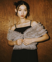 ANDRESD(AhXh)tulle vest all in one dress /  `[xXgI[ChX(pchX)