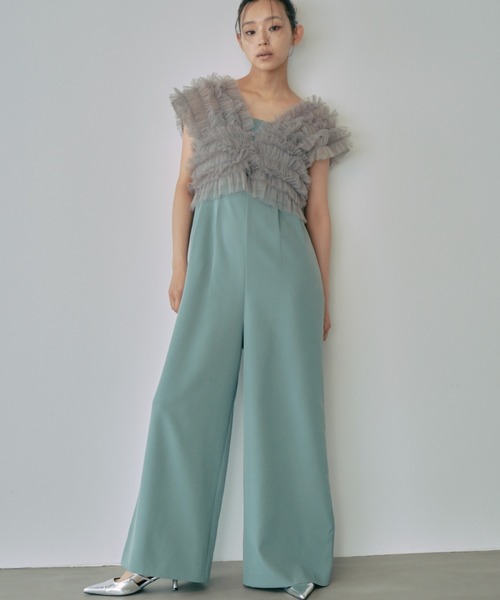 レビュー高評価の商品!の商品をすべて all vest セール】tulle in チュールベスト / dress one ワンピース
