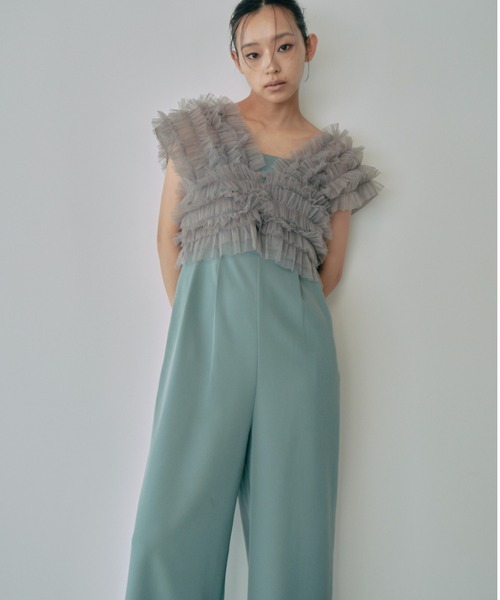 セール】チュールベストオールインワンドレス / tulle vest all in one
