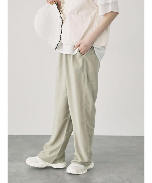 ルネ　未使用　ベージュパンツ セール】 サイドラインパンツ（グレー/ベージュ/ネイビー