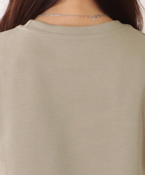 Lace Ladies（レースレディース）の「ラウンドネック ワンポイント ベーシック 半袖 Tシャツ（Tシャツ/カットソー・レディース・ベージュ/ホワイト/ブラック・S/M/XL）」の22枚目の写真