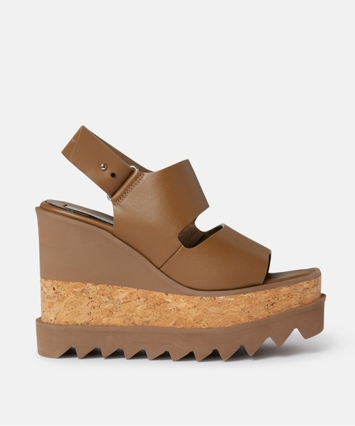 STELLA McCARTNEY(ステラマッカートニー)の「Elyse Alter Mat Platform Sandals / エリス オルター マット プラットフォームサンダル(サンダル・レディース・ブラウン・36.5/35.5/34.5)」の2枚目の写真